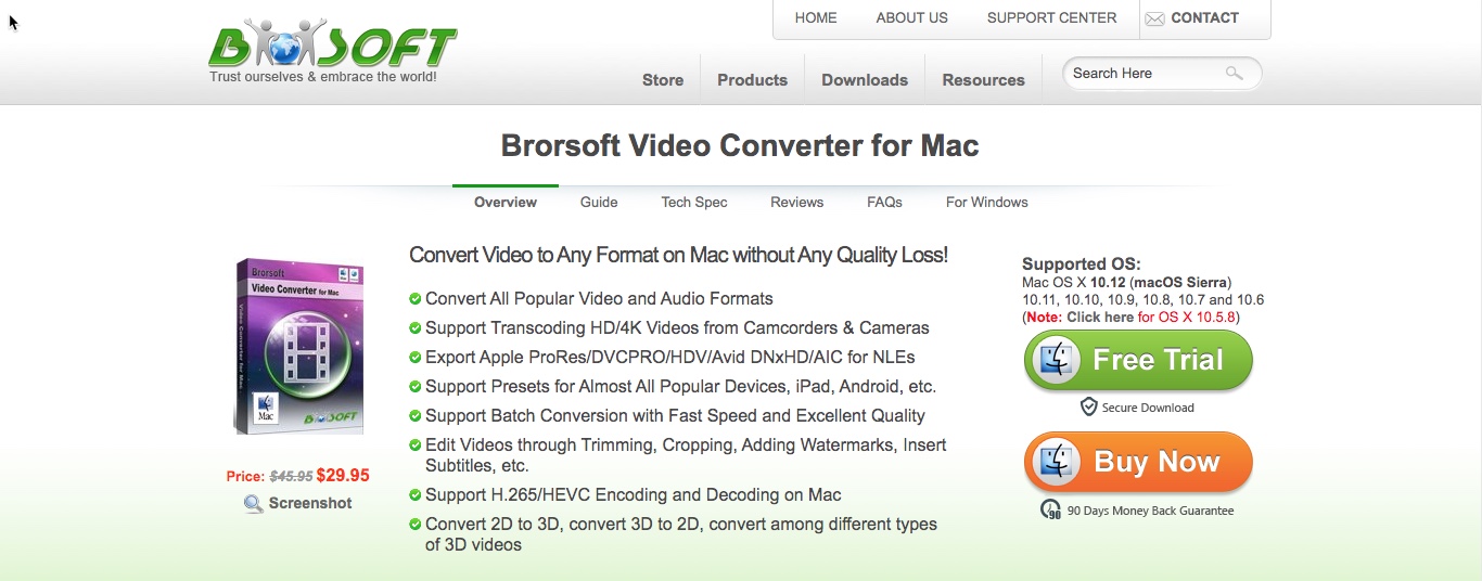 brorsoft video converter for mac free download